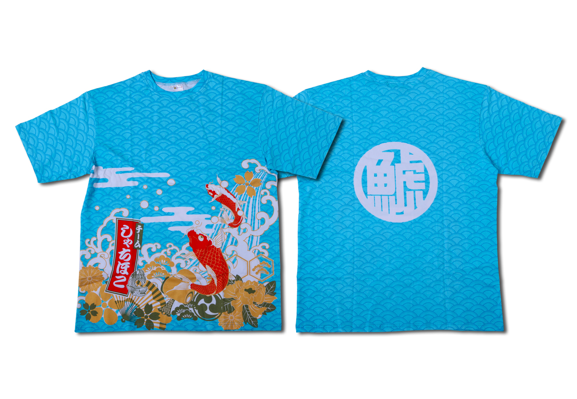 チームしゃちほこの初代Tシャツ 冷静のブルー